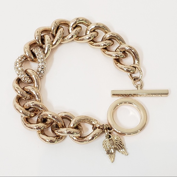 Victoria's Secret Jewelry - Victoria's Secret Bracelet VS Angel Wings Charm T3